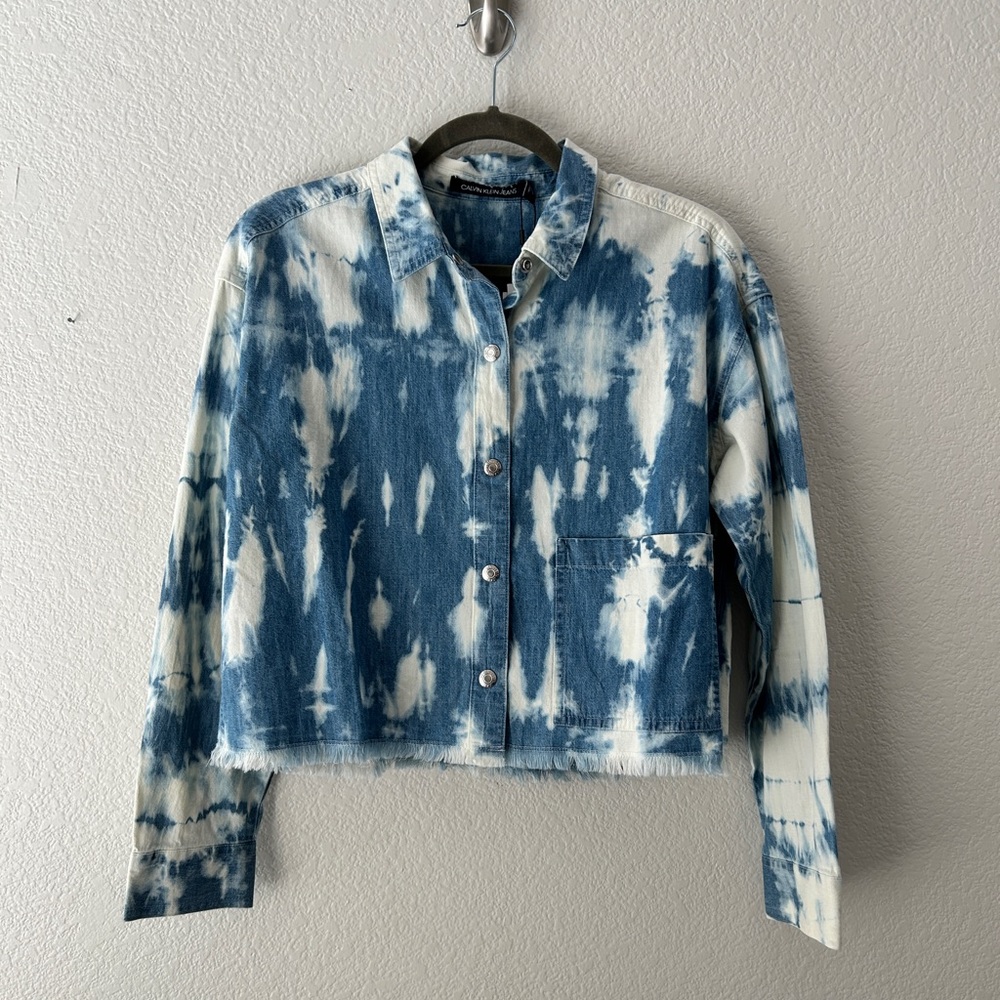 Calvin Klein Jeans Tie-Dye Denim Jacket